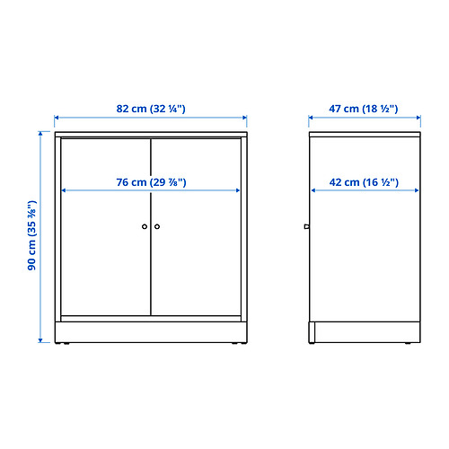 TONSTAD cabinet with doors