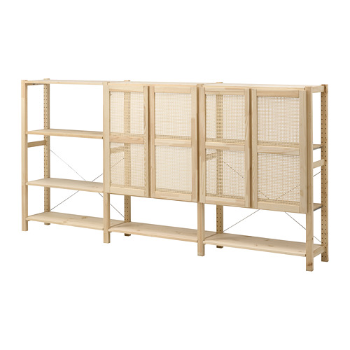 IVAR shelving unit with doors