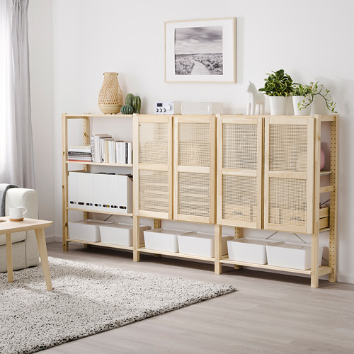 IVAR shelving unit with doors