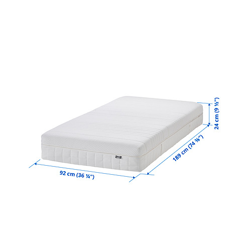 ÅNNELAND foam mattress, firm/white, single