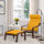 POÄNG - armchair and footstool, brown/Skiftebo yellow | IKEA Hong Kong and Macau - PE793511_S1