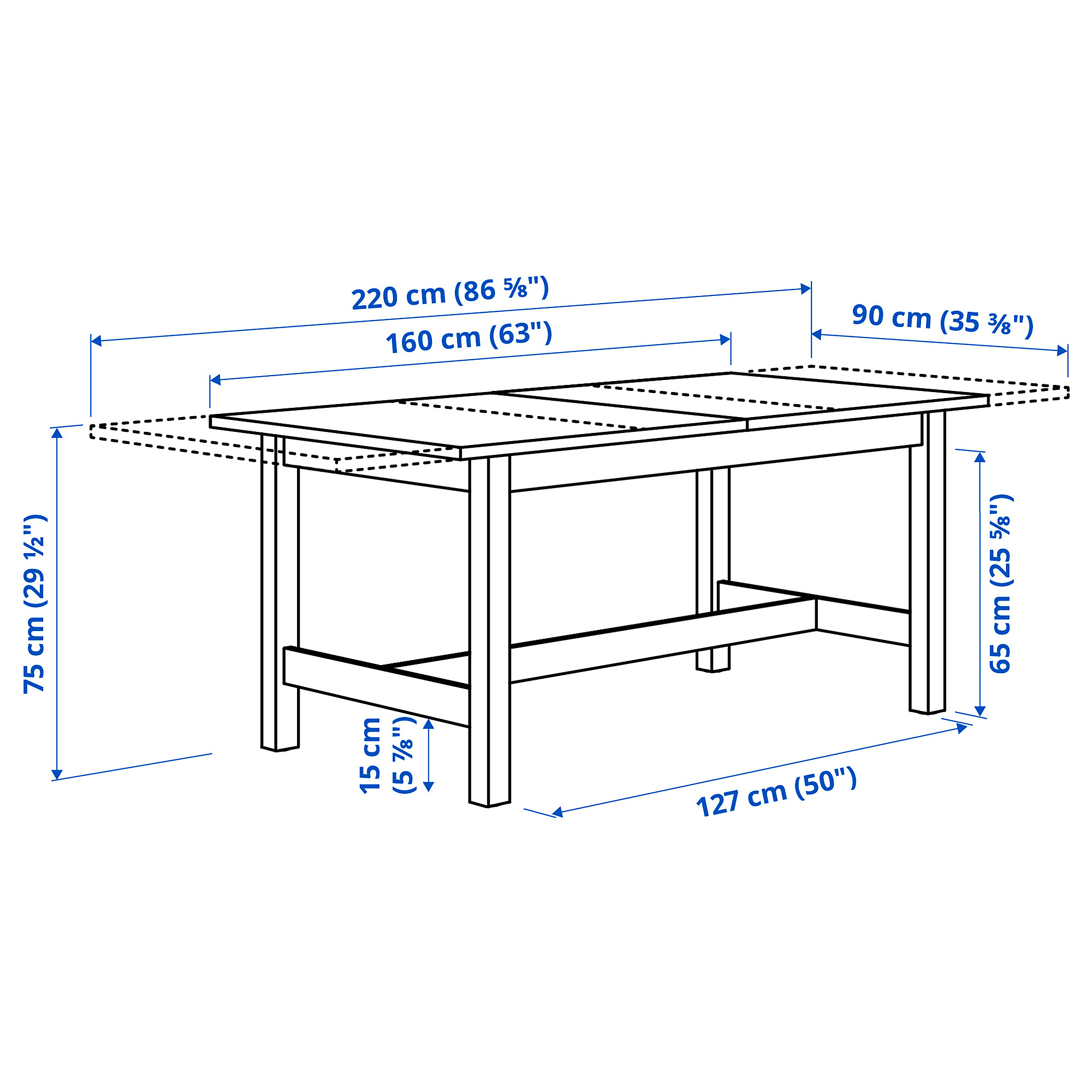 KARSKÄR/SKANSNÄS table and 6 chairs