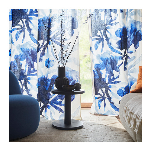 SKOGSNÄSSLA 窗簾，一對