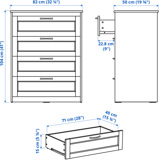 SONGESAND chest of 4 drawers
