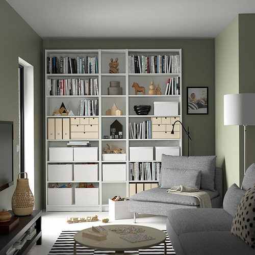 BILLY bookcase w height extension units