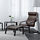 POÄNG - armchair and footstool, black-brown/Glose dark brown | IKEA Hong Kong and Macau - PE601094_S1