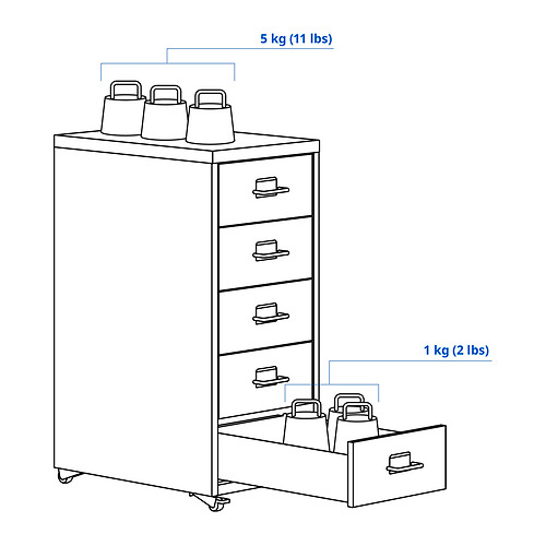 HELMER drawer unit on castors