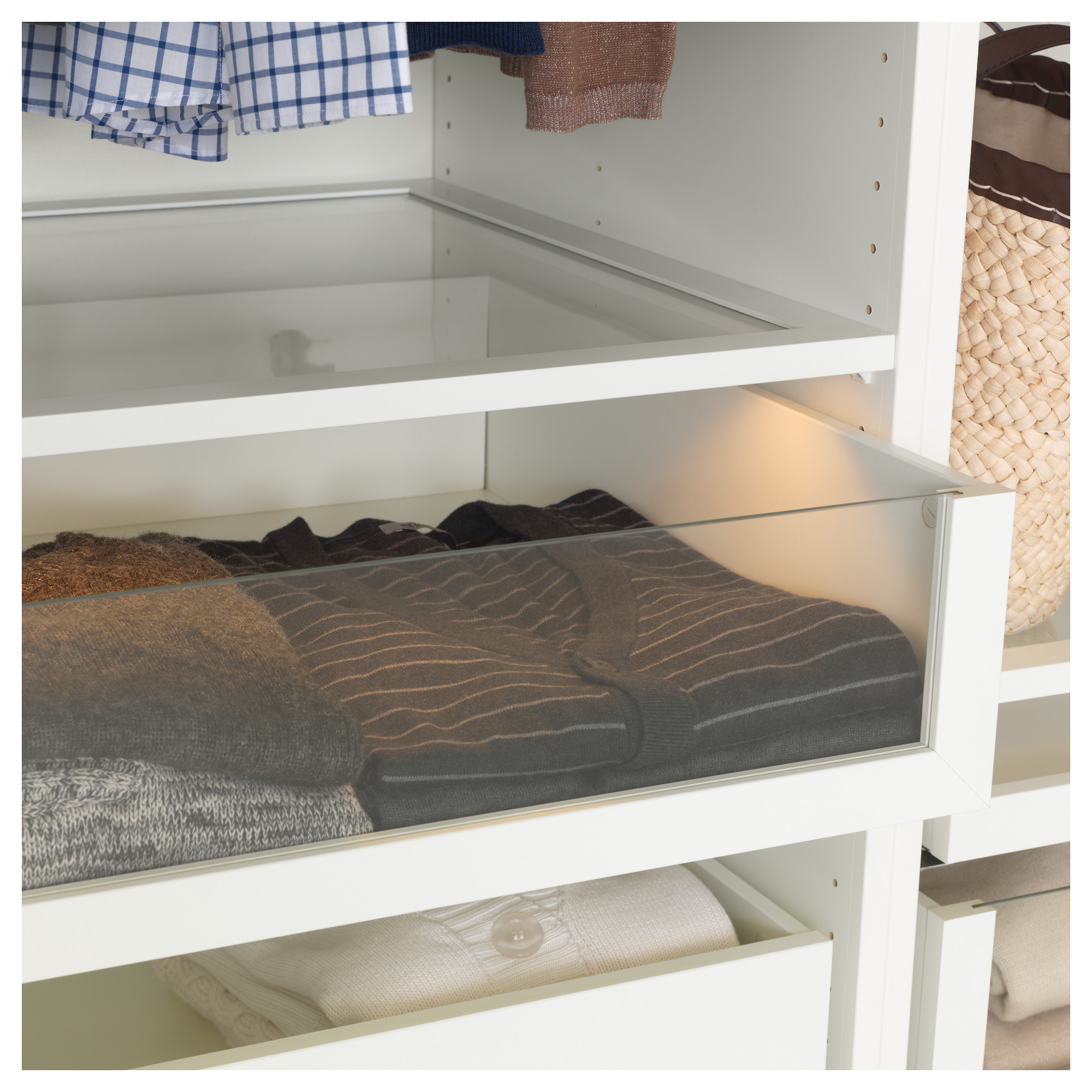 Komplement Drawer With Glass Front White Ikea Hong Kong