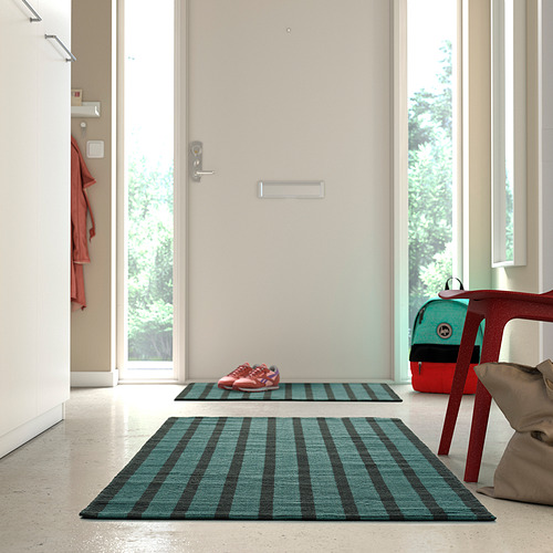 VÄGSKYLT rug, flatwoven