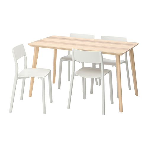 JANINGE/LISABO table and 4 chairs
