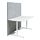 BEKANT - desk with screen, white/grey | IKEA Hong Kong and Macau - PE793894_S1