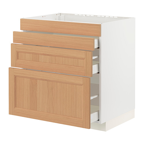METOD/MAXIMERA base cab f hob/4 fronts/3 drawers