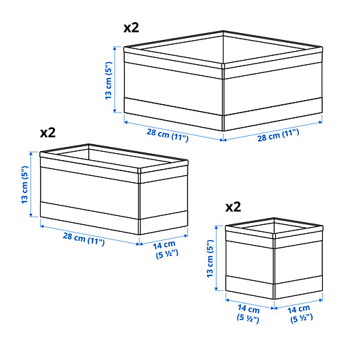 SKUBB box, set of 6