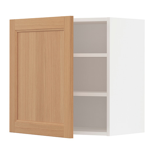 METOD wall cabinet with shelves