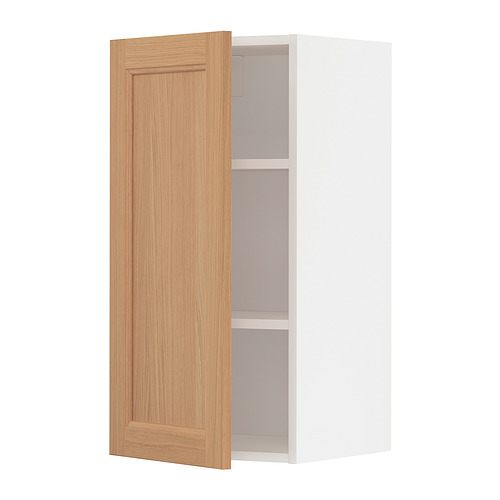 METOD wall cabinet with shelves