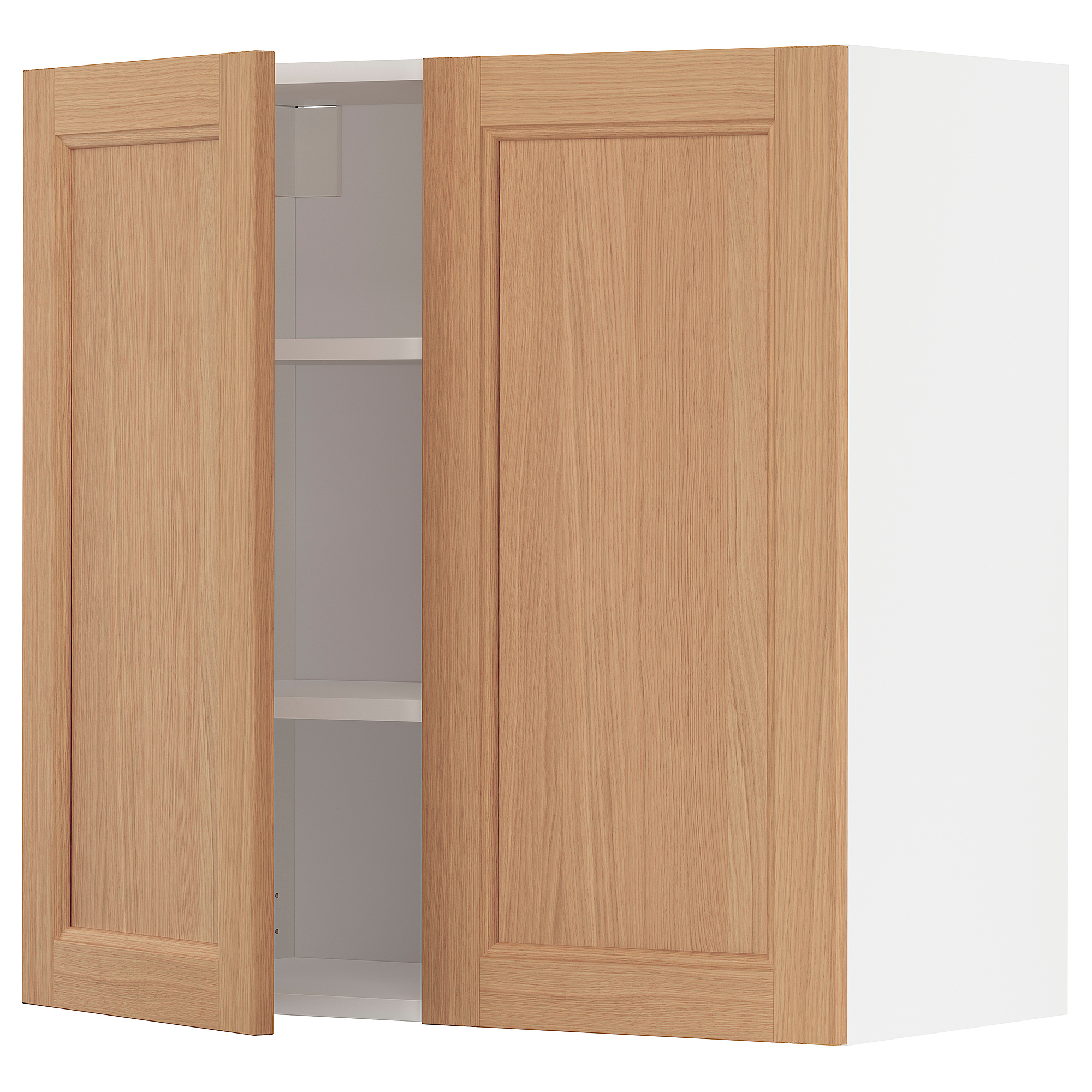 METOD wall cabinet with shelves/2 doors