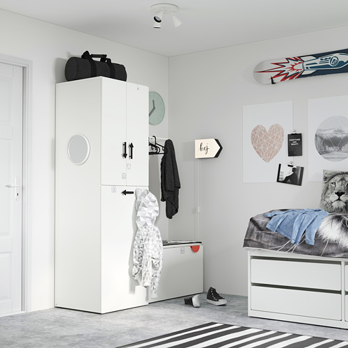 SMÅSTAD wardrobe with pull-out unit