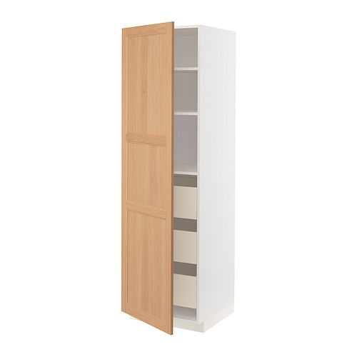 METOD/MAXIMERA high cabinet with drawers