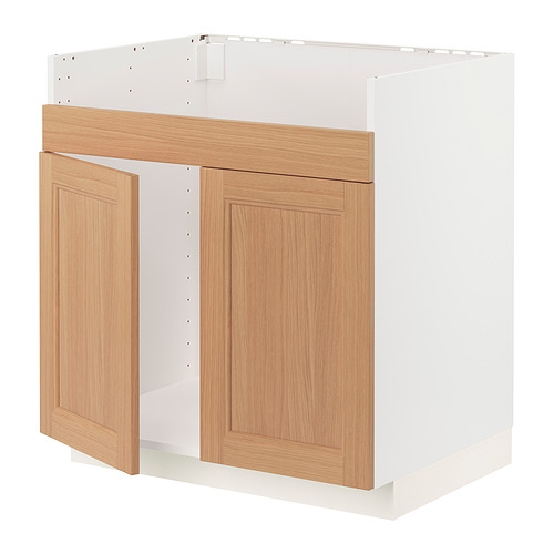 METOD base cab f HAVSEN double bowl sink
