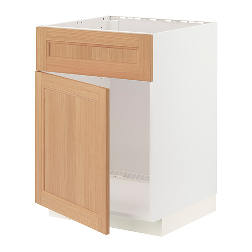 METOD base cabinet f sink w door/front