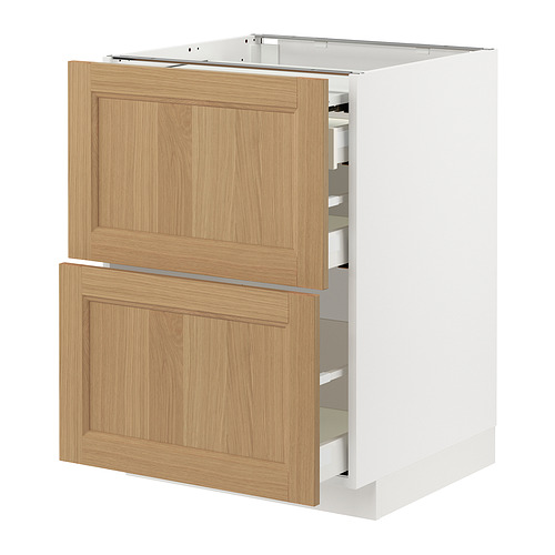 METOD/MAXIMERA bc w pull-out work surface/3drw