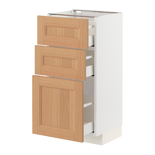 METOD/MAXIMERA base cabinet with 3 drawers