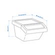 SORTERA waste sorting bin with lid