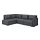 VALLENTUNA - modular corner sofa 3-seat+sofa-bed, and storage/Hillared dark grey | IKEA Hong Kong and Macau - PE794070_S1