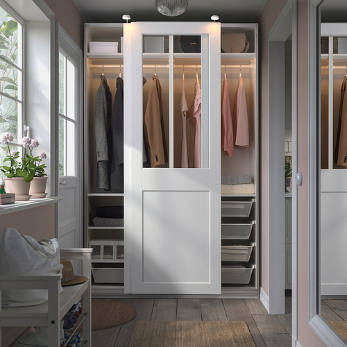 PAX/GRIMO wardrobe with sliding doors
