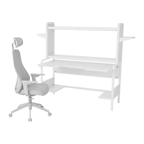 MATCHSPEL/FREDDE gaming desk and chair
