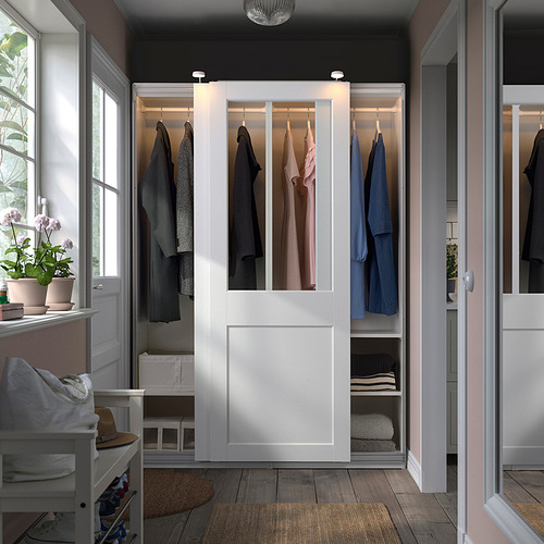PAX/GRIMO wardrobe with sliding doors