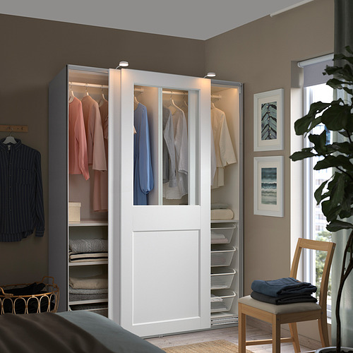 PAX/GRIMO wardrobe with sliding doors