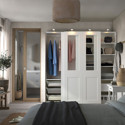 PAX/GRIMO wardrobe with sliding doors