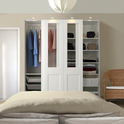 PAX/GRIMO wardrobe with sliding doors