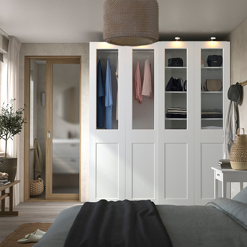 PAX/GRIMO wardrobe with sliding doors