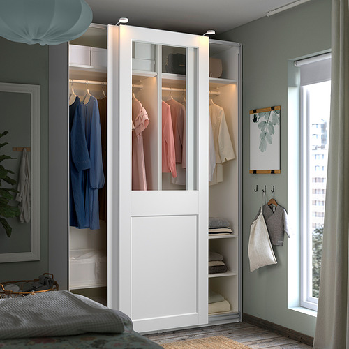 PAX/GRIMO wardrobe with sliding doors