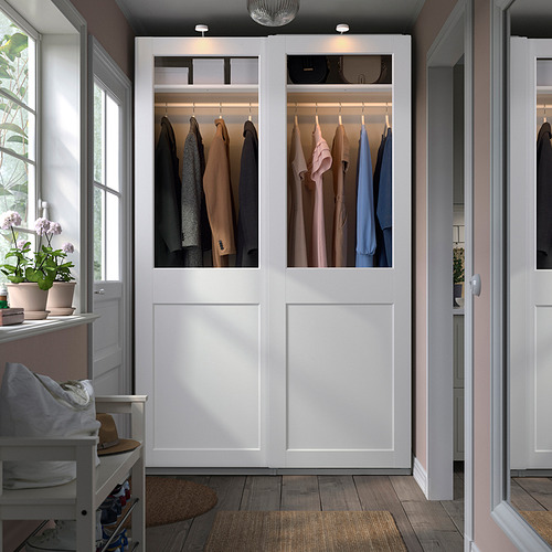 PAX/GRIMO wardrobe with sliding doors