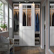 PAX/GRIMO wardrobe with sliding doors