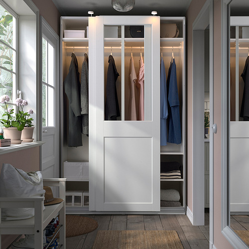 PAX/GRIMO wardrobe with sliding doors