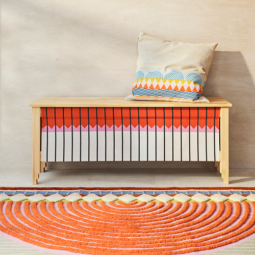 OMMJÄNGE bench with storage