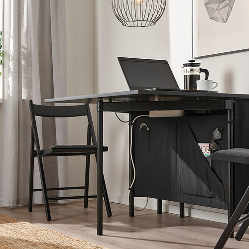 KALLHÄLL gateleg table with storage