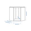 METOD corner wall cabinet frame