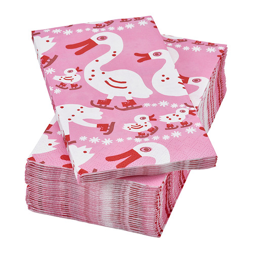 VINTERFINT - paper napkin, duck pink, 38x38 cm | IKEA Hong Kong and Macau - E1017382_S4