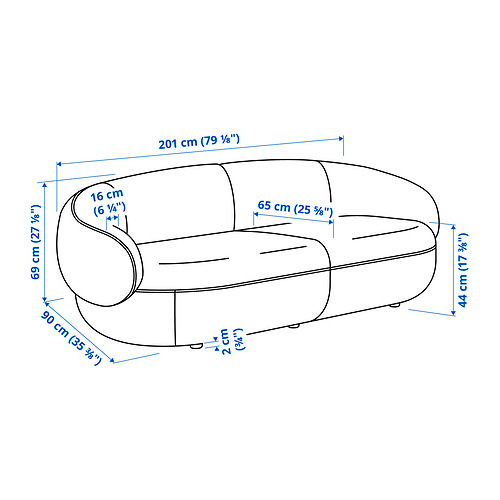 LILLESÄTER 三座位梳化
