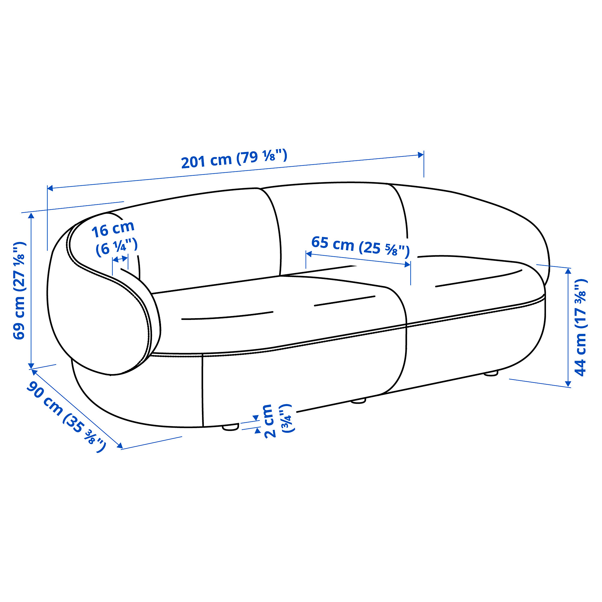 LILLESÄTER 3-seat sofa
