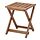 NÄMMARÖ stool, outdoor, foldable/light brown stained, 143/8x173/4 - IKEA