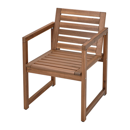 NÄMMARÖ chair with armrests, outdoor