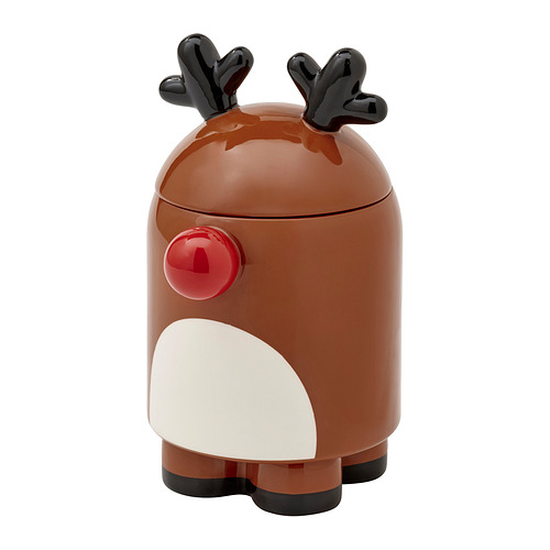 VINTERFINT - bowl with lid, reindeer brown, 12 cm | IKEA Hong Kong and Macau - E1017437_S4