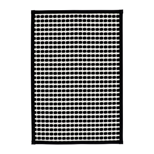 KALLGATE - bath mat, black/white, 40x60 cm | IKEA Hong Kong and Macau - E1017493_S4