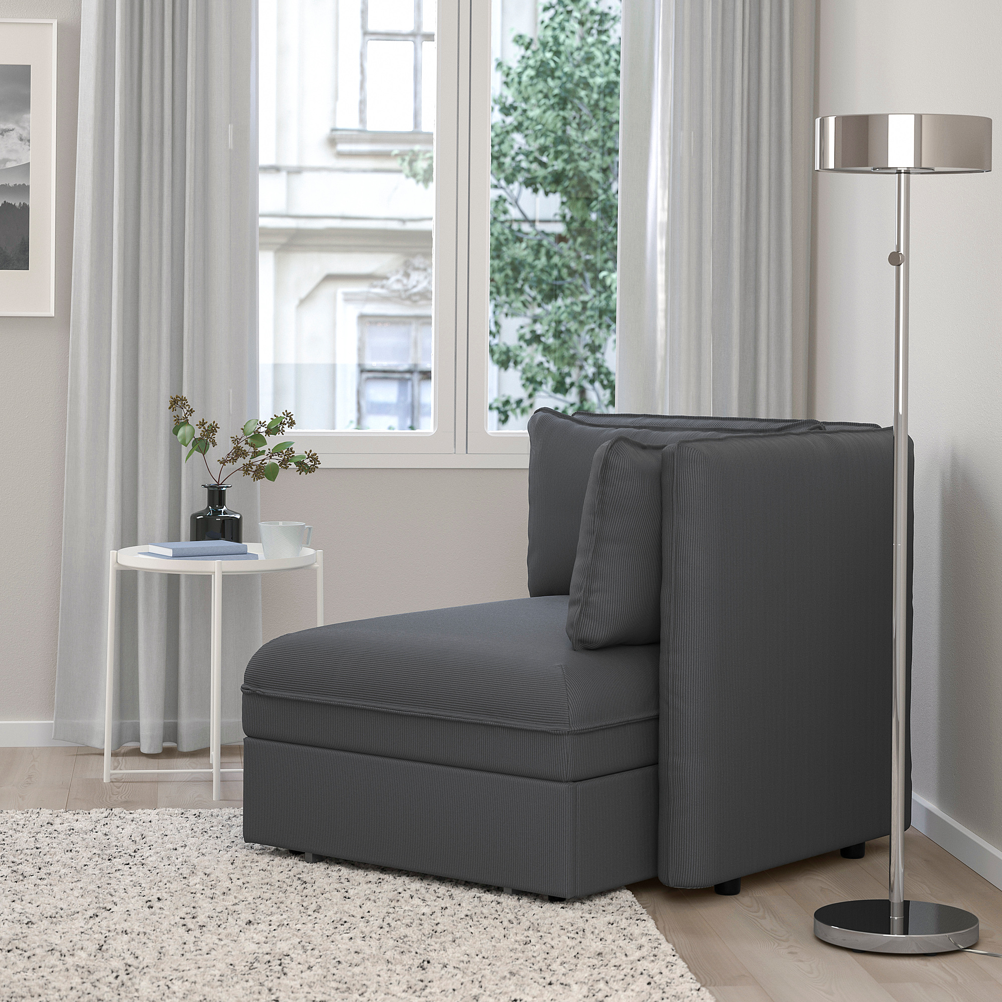 VALLENTUNA sofabed module with backrests, Kelinge anthracite IKEA